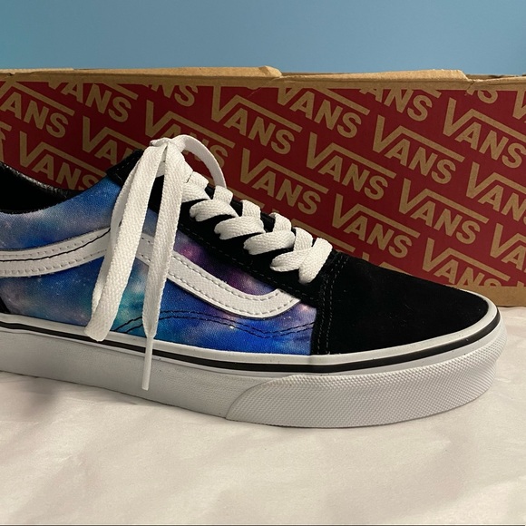 NEW VANS Old Skool/School Galaxy Stars Blue & Black size 6W 4.5M 🌌💫 - Picture 3 of 9